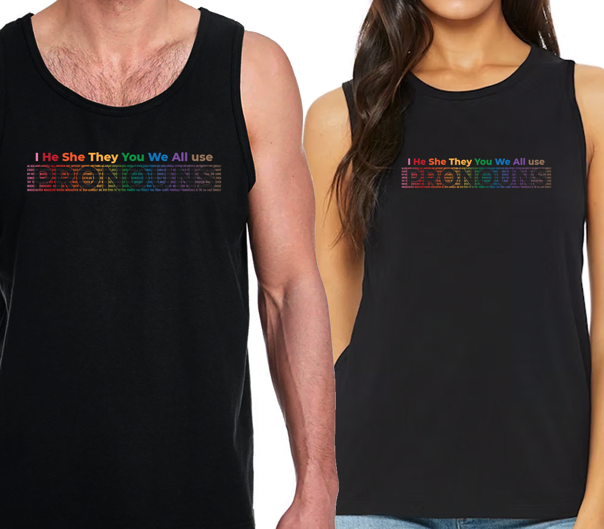 We All Use Pronouns - Tank Tops